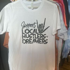 Bella canvas small support local hustlers tshirt